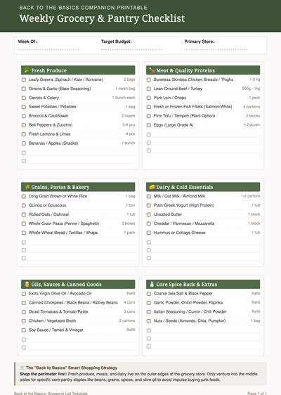Grocery Checklist