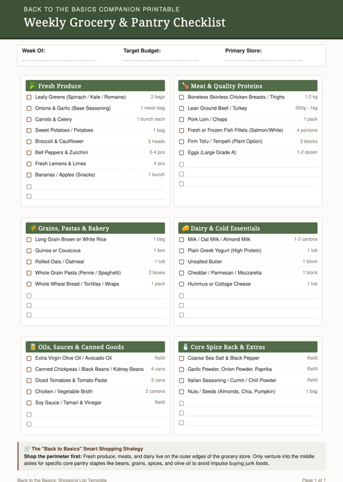 Grocery Checklist