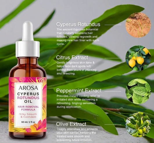 Cyperus Rotundus Botanical Serum — Softer Regrowth. Calmer Skin.